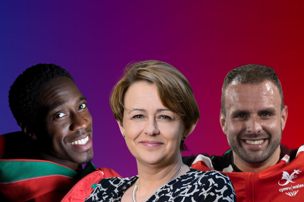 A montage of panel speakers at Game Changers event during WWL 24